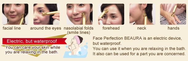 Pure gold facial beauty device: Face Perfection BEAURA