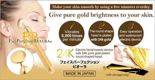 Pure gold facial beauty device: Face Perfection BEAURA