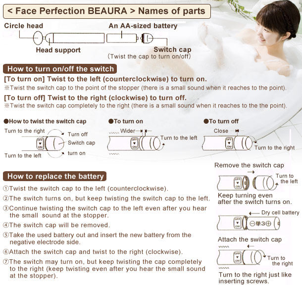 Pure gold facial beauty device: Face Perfection BEAURA