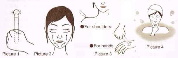 Dụng cụ massage mạ bằng vàng nguyên chất của Nhật “Face Perfection Beaura”.