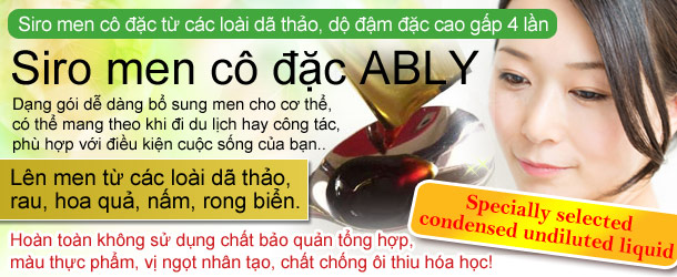 Siro men cô đặc ABLY (Nước uống lên men thực vật)