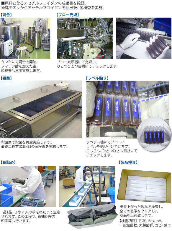 アセチルフコイダン製造工程