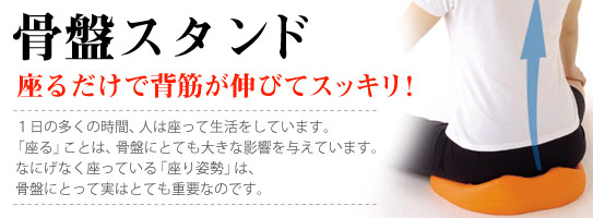 骨盤スタンドで、おなかスッキリ!
