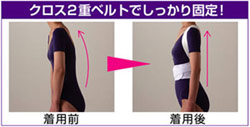 軽量背すじ矯正ベルト