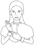 染める前の身じたく